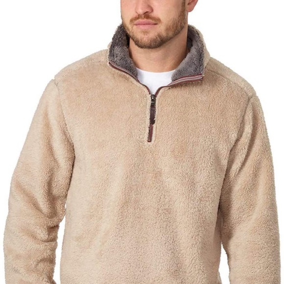 Trinity Men's Plush ¼ Zipper Pullover Sweater - Picture 5 of 7
